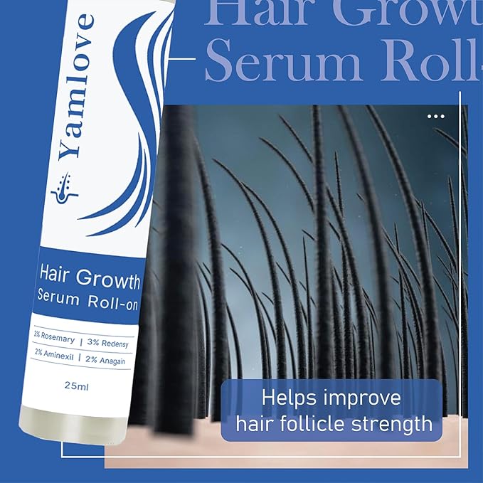 Rosemary Hair Growth Serum, 25ml, with Redensyl and Anagain, Roll-On, Reduces Hair Fall, For All Hair Types (1)