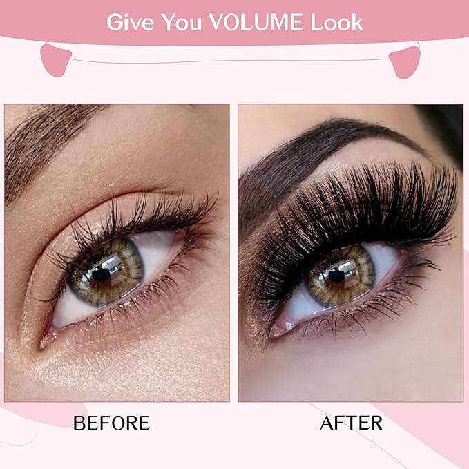Cluster Lashes 72 Pcs Lash Clusters DIY Eyelash Extension Individual Lashes Into You-02 D-8-16 mix Thin Band Easy to Apply at home Lashes
