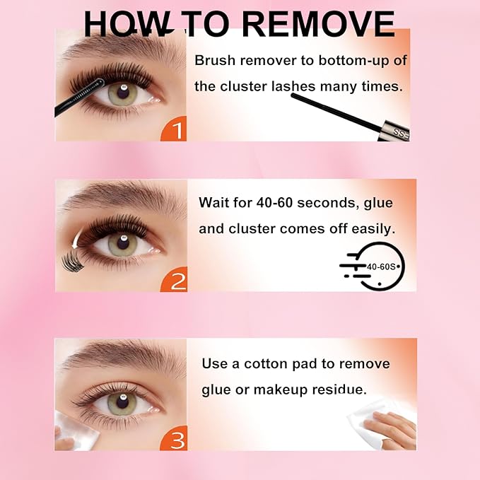 Lash Remover for Lash Extensions 10ml LAUBESS Lash Glue Remover Lash Bond and Seal Remover Lash Extension Remover Lash Cluster Remover Eyelash Remover for Lash Clusters