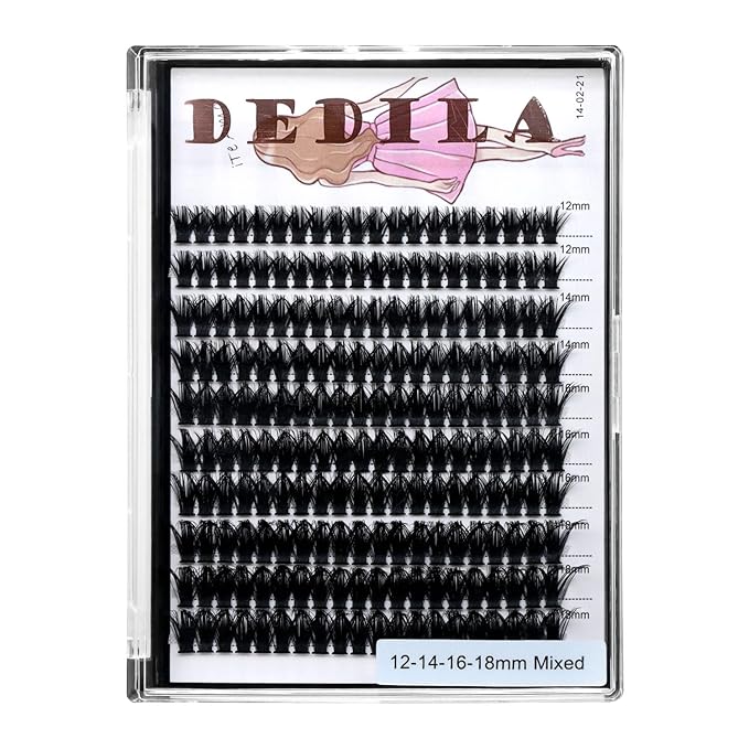 8-22mm to Choose 20D/40D/60D/80D/100D Individual False Eyelashes Makeup Cluster Eyelashes Thickness 0.07mm D Curl Natural long Black Soft 3D Eye Lashes Extensions (60D-12-14-16-18MM Kit)