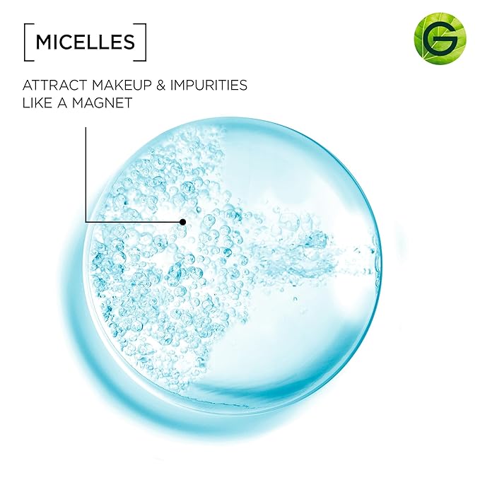 Garnier Micellar Water For Waterproof Makeup, Hydrating Facial Cleanser & Makeup Remover, Suitable for Sensitive Skin, Vegan, Cruelty Free, 13.5 Fl Oz (400mL), 1 Count
