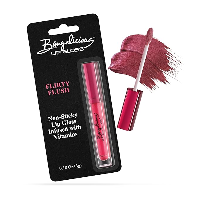Pink Lip Gloss for Women – Infused with Vitamin E – Non-Sticky, Long Lasting, High Shine, Clean Formula – Pink Lipgloss, 1 Pack