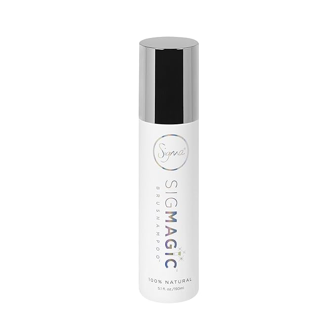 Sigma Beauty Sigmagic Brushampoo Liquid - Professional Grade Cleaner Solution for Makeup Brushes & Sponges to Remove Makeup Residue (5.1 FL Oz)