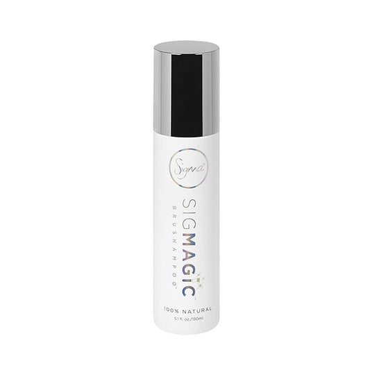 Sigma Beauty Sigmagic Brushampoo Liquid - Professional Grade Cleaner Solution for Makeup Brushes & Sponges to Remove Makeup Residue (5.1 FL Oz)