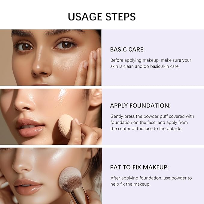 Balm Foundation | Age-Defying Hydrating Cushion Foundation for Mature Skin, Medium Buildable Coverage & Satin Glow Finish Makeup, Blurs Fine Lines, Smooths Texture (medium)