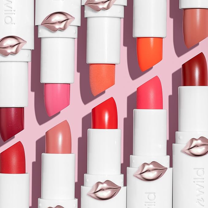 wet n wild Mega Last High-Shine Lipstick Lip Color, Infused with Seed Oils For a Nourishing High-Shine, Buildable & Blendable Creamy Color, Cruelty-Free & Vegan - Mad for Mauve