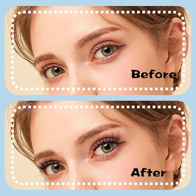 Lash Clusters 144 Pcs Cluster Lashes Fluffy Eyelash Clusters DIY Cluster Eyelash Extensions(Marshmallow,D-10-18mix)