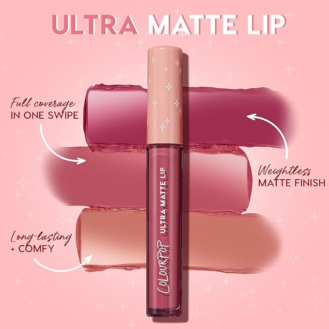 ColourPop Ultra Matte Liquid Lipstick - Ultra-Pigmented Matte Lipstick with a Long-Lasting, Non-Drying Finish - Delivers Full Coverage with a Smooth, Flexible Feel - Off The Record (0.13 fl oz)