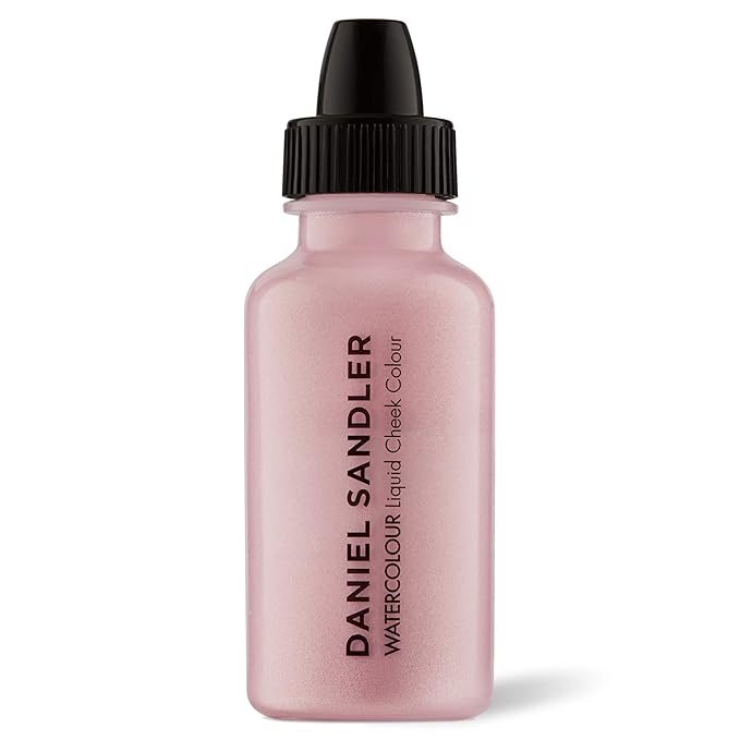 Daniel Sandler WATERCOLOUR LIQUID ILLUMINATOR 'ICING' 15ml – Liquid Shimmer Makeup, Highlighter – Oil-Free, Lightweight, Buildable & Long-Lasting for Cheeks, Lips