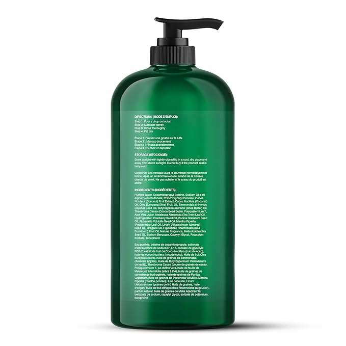 Botanic Hearth Tea Tree Body Wash for Men and Women - Moisturizing Body Wash Helps Soothe the Skin - Refreshing and Hydrating Cleanser, Sulfate Free, Paraben Free - 16 Fl Oz