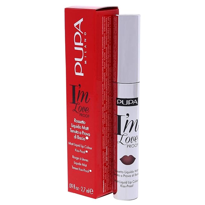 Pupa Milano I Am Love Proof Matt Liquid Lip Color - 002 Delicate Nude for Women - 0.09 oz Lipstick