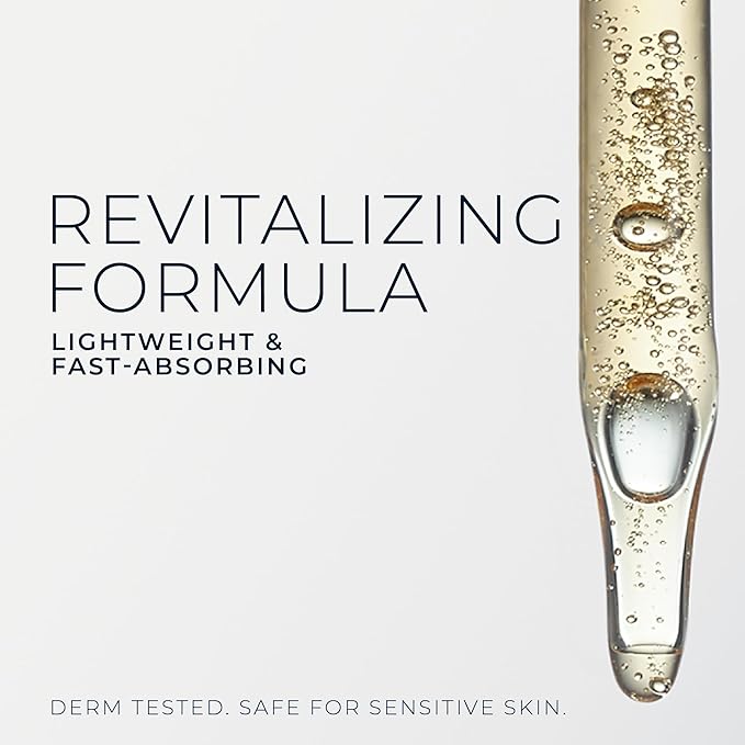 RoC Multi Correxion Revive + Glow 10% Active Vitamin C Serum for Face, Daily Anti-Aging Wrinkle and Skin Tone Skin Care Treatment, Brightening Serum , 1 Fluid Ounce