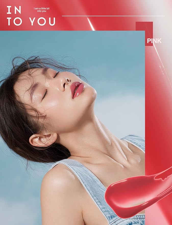 INTO YOU Lip Stain Long Lasting, Lip Gloss, Lip Tint, Lip Plumper Gloss, Glitter Lip Gloss, Liquid Lipstick, Vivid Color, Smudge-Proof, Lightweight, Naturally Moisturizing, Lip Oil For Dry Lips (CC05)