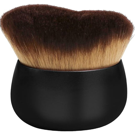 Makeup Blend & Blur Extra Large Body Brush for Self Tanner,Leg Makeup & Bronzer Self Tan Applicator, Powder, Foundation, Blusher, Bronzer，Massager for Face Gift box (Black)