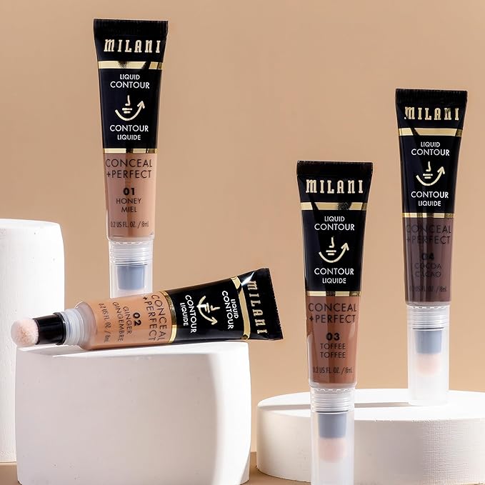 Milani Conceal + Perfect Liquid Contour for Added Definition, Face Lift Collection - Toffee