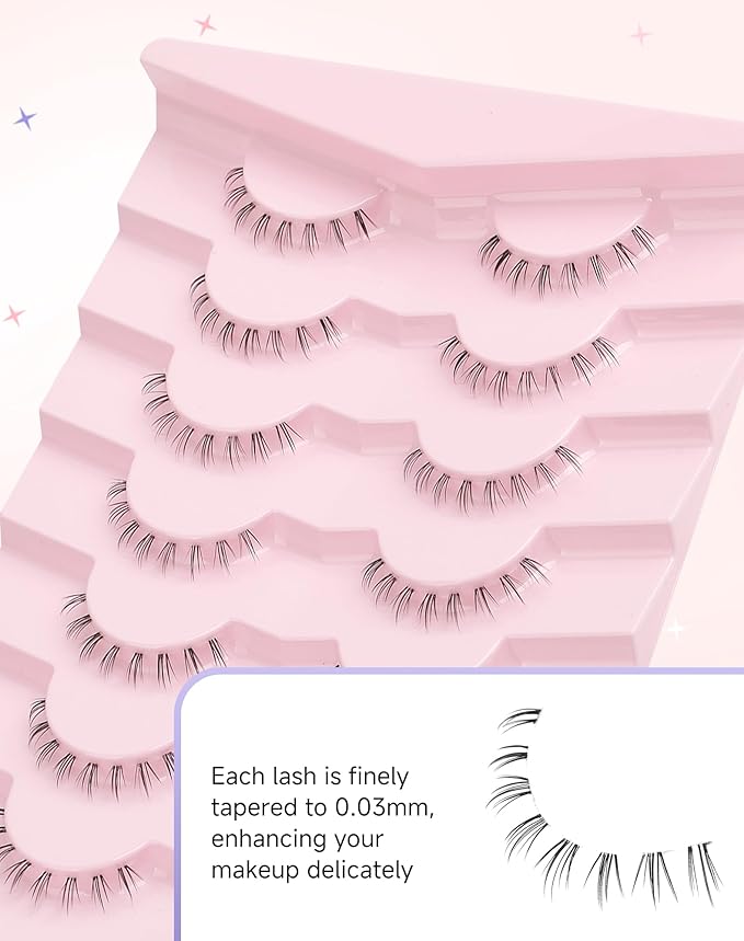Bottom Lashes Srip Bottom Eyelashes False Lower Lashes Fake Bottom Eyelashes 7 Pairs Bottom-01