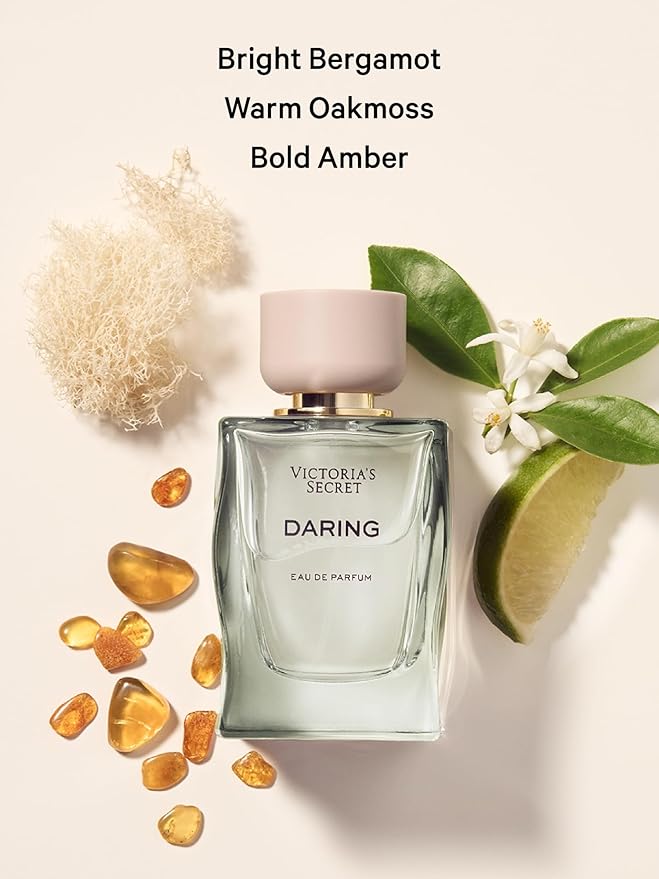 Victoria's Secret Daring Fragrance Mist, Notes of Bright Bergamot, Warm Oakmoss and Bold Amber, Body Spray for Women (8.4 oz)