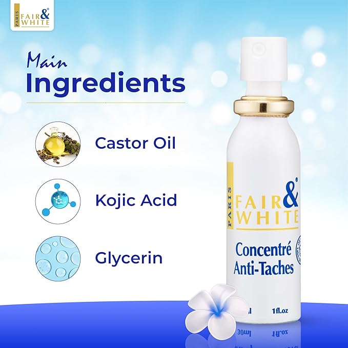 Fair & White Original Concentrated Dark Spot Fader 1 Fl oz / 30ml - Reduce Appearance of Wrinkle, Sun Damage, Restore & Even Skin Tone