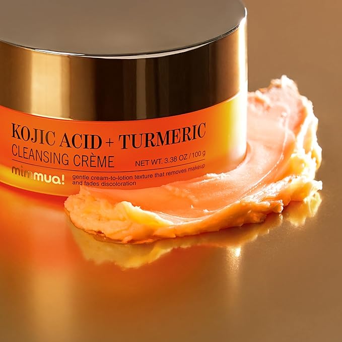 KOJIC ACID TURMERIC CLEANSING CRÈME | Balm to Oil Cleanser | Makeup Remover Cleansing Cream | No Eye Stinging | Helps Even Tone & Fade Hyperpigmentation w/Consistent Use 100ml / 3.38 Fl Oz