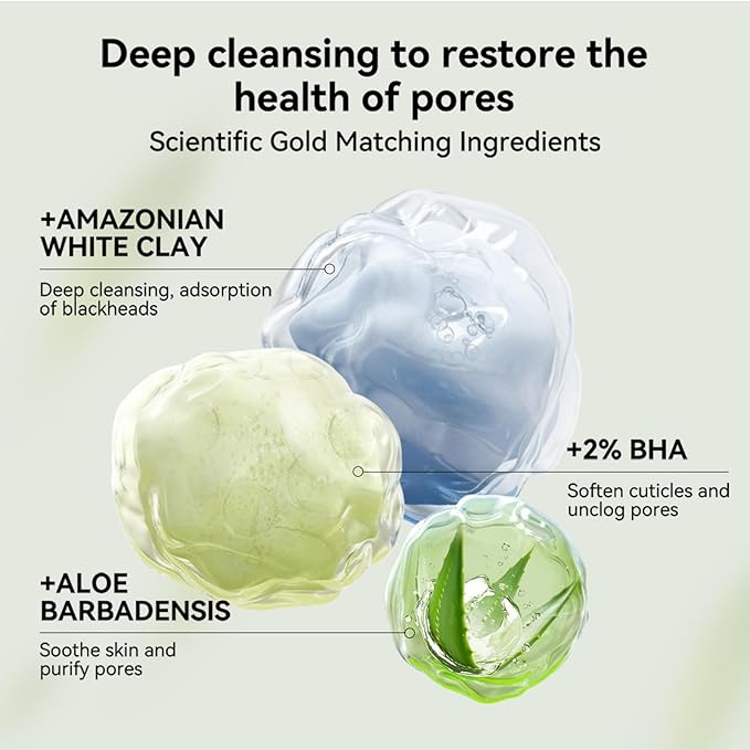 LANBENA Blackhead Mask, Nose Plants Pores Strips Blackhead Remover Mask Peel off Mask Facial Pore Cleanser Purifying Face Mask Nose Strips (1.06 Ounce) - White