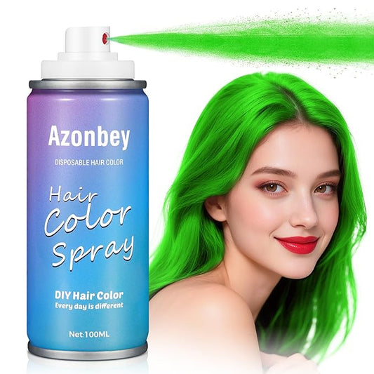 Halloween Hair Spray,Temporary Hair Color Spray for Women Kids Men,Washable Hairspray,Colored Hair Spray,Color Hairspray for Halloween,Party,Cosplay,Christmas Day (03#Green)