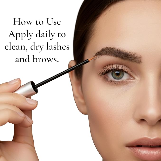 N•A Growth Elixir Lash & Brow Serum - Advanced Biotinoyl Tripeptide-1 Peptide Formula for Longer, Thicker, Fuller Lashes - Prostaglandin-Free, Vegan, Cruelty-Free - Professional Grade (0.14 oz / 4mL)