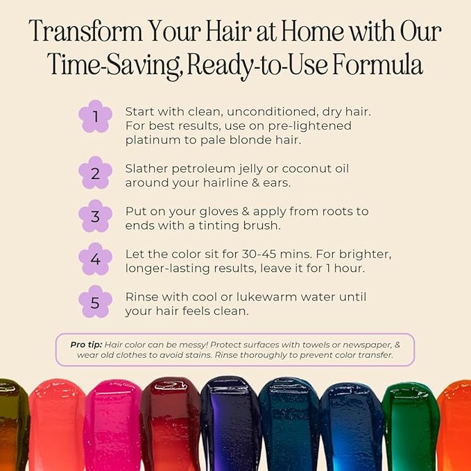 INH Semi Permanent Hair Color | Color Depositing Conditioner | Blue Black Hair Dye | No Bleach & No Peroxide Temporary Tint for Women & Men | Vegan, Ammonia Free, & Sulfate Free | Ready to Use, 6oz
