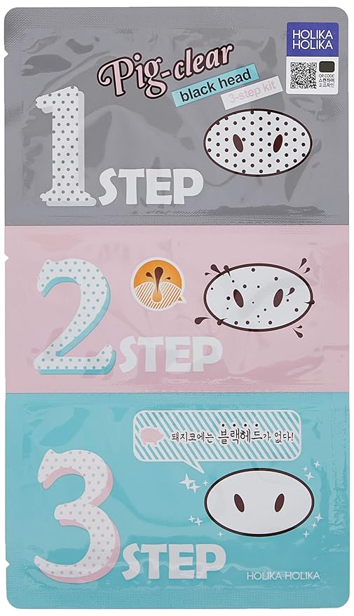 HOLIKA HOLIKA Pig Clear Black Head 3-Step Kit 10 Sheet (HHPNCBH3SK10)