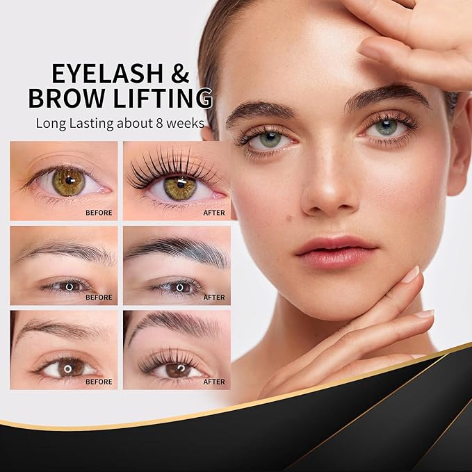 Lash Lift Kit by DONG RHYME - Professional Eyelash Perm Kit Sturdy Result, Small Disposable Packages(5 Pcs) Eyelash Lift Kit with Harmless Ingredients, Newbie Friendly Brow lamination Kit at Home Use