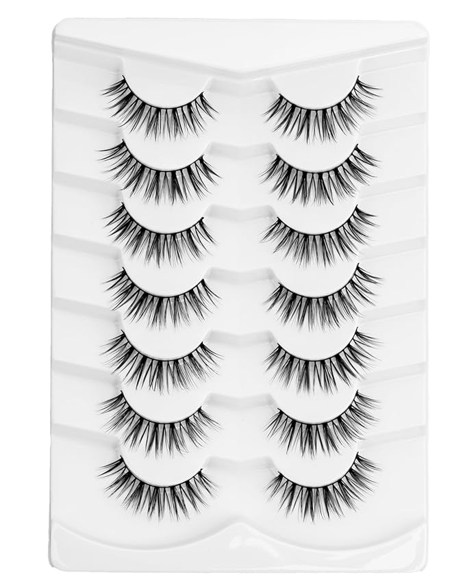 Onlyall Wispy Lashes Natural Flared False Eyelashes Fake Lashes DK59