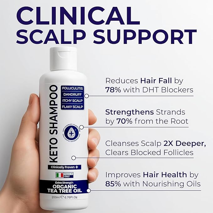 Scalp Psoriasis Shampoo, Flakes Shampoo Anti Dandruff, Itchy Scalp Treatment for Seborrheic Dermatitis & Folliculitis, Anti Fungal, Medicated Solution for Itchy, Flaky & Dry Hairs (Pack of 2)