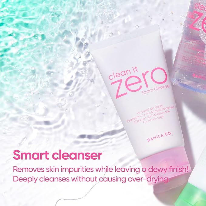 BANILA CO NEW Clean It Zero Foam Cleanser | All Skin Types | Creamy Foam Cleansing with Natural Herbs (150ml / 5.07 fl.oz)