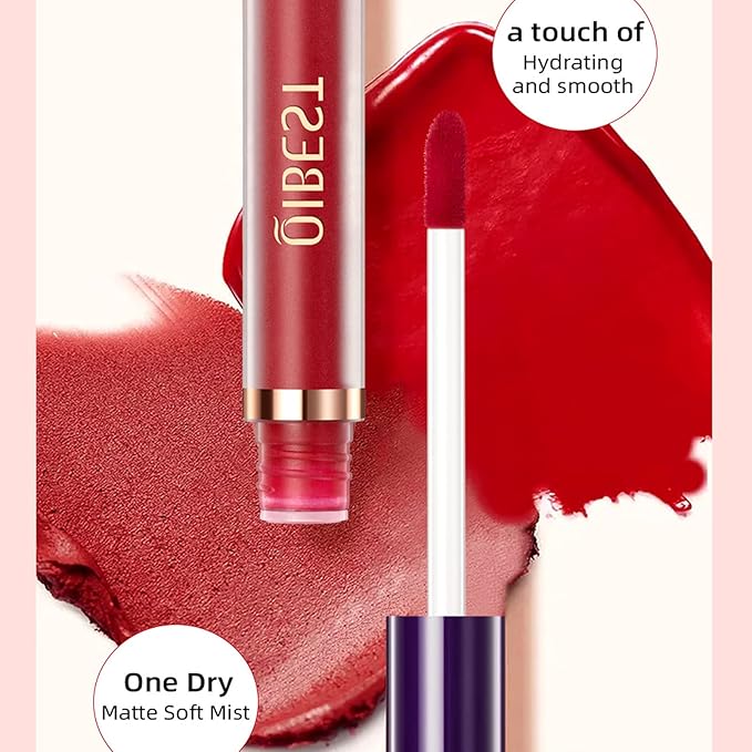 12Pcs Matte Liquid Lipstick Makeup Set, Long Lasting Waterproof Velvet Lip Gloss High Pigmented Lip Makeup Gift Sets for Girls and Women