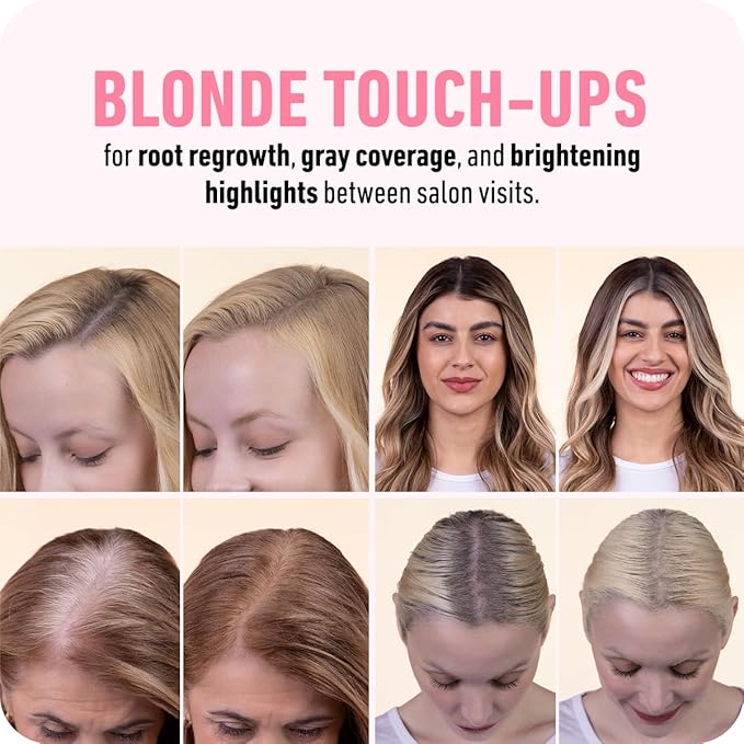 BOLDIFY Hairline Powder - Root Touch Up Hair Color for Gray Coverage - Bald Spot Concealing Hair Powder for Women & Men - 24-Hour Stain-Proof - Dark Blonde