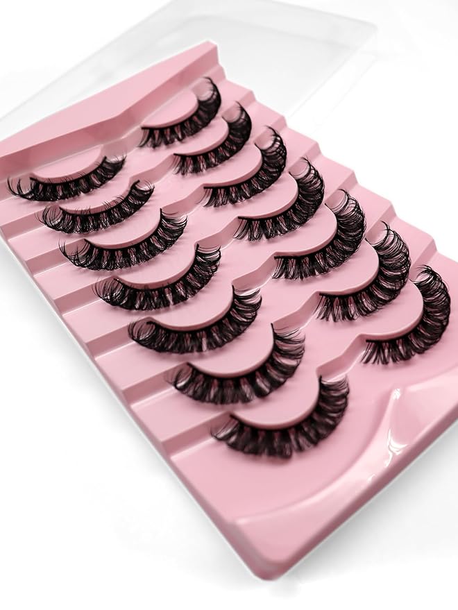 14 Pairs Wispy Mink Lashes Fluffy Eye Lashes Natural Look 5D Volume Fake Eyelashes Pack 3D42 by BTLLSSH
