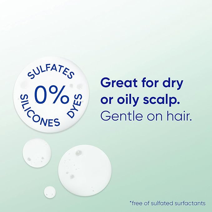 Head & Shoulders Anti-Dandruff Shampoo, BARE Soothing Hydration, 1% Pyrithione Zinc, Dry Scalp Relief, Free of Sulfates, Silicones, Dyes, 13.5 fl oz