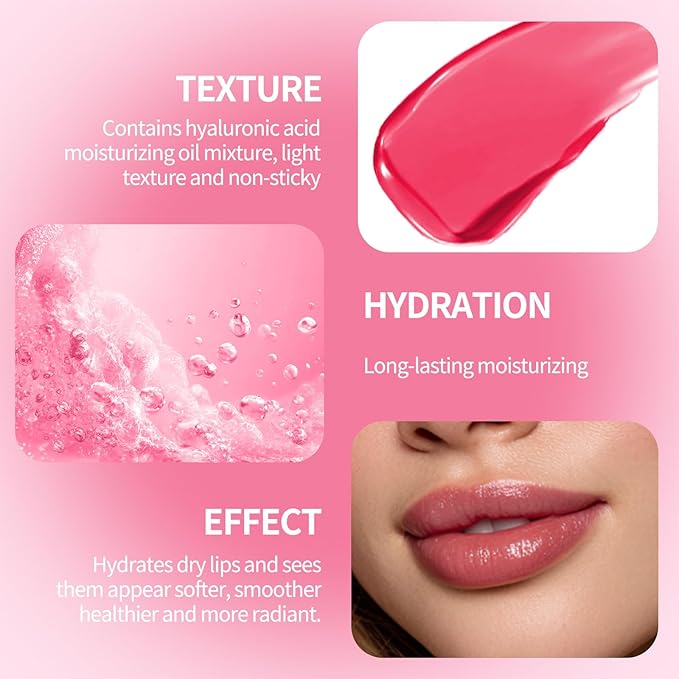 CHIFURE Tinted Lip Balm, Hydrating Lipstick, Moisturizing Lip Color, Anti-Wrinkle Lip Treatment with Deep Hydration, Shine & Glowy Finish Tinted Lip Makeup