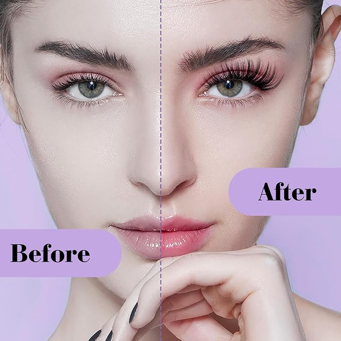 B&Qaugen Manga Lash Clusters DIY Individual Lashes 50D-D-9-16MIX 300 PCS False Eyelash Cluster Manga Cluster 30D 40D 50D D Curl Eyelash Extensions at Home (50D-D,9-16MIX)