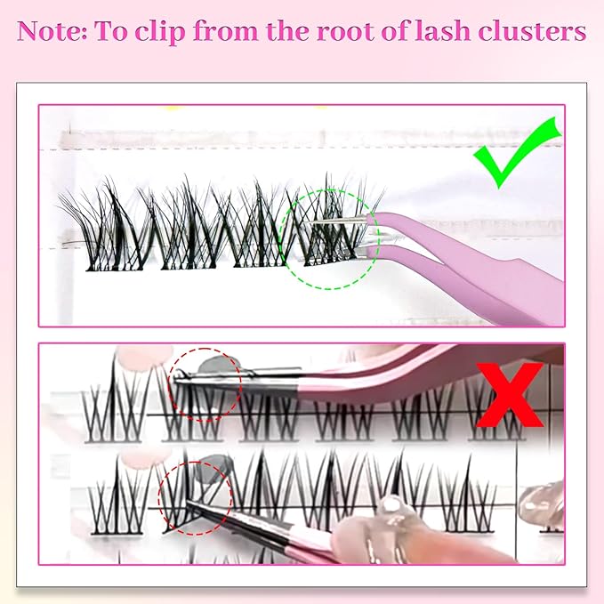 Cluster Lashes Eyelash Clusters 20D+w08+30D Lash Clusters Wispy Individual Lashes D Curl Lash Extension Natural Lashes Clusters DIY Cluster Eyelash Extensions for Beginners