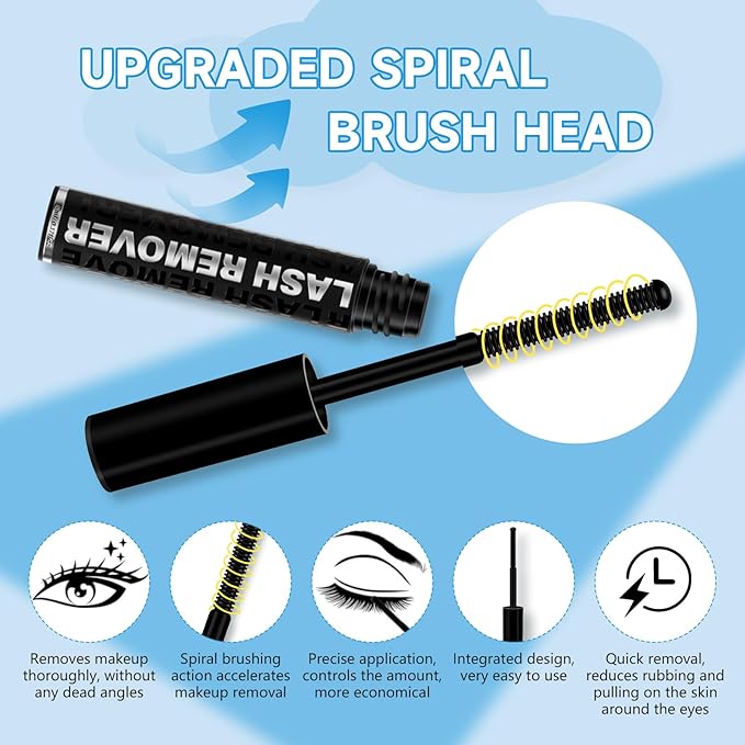 KEVKEV Lash Remover For Lash Extensions 5ml Lash Cluster Remover Oil Texture Lash Remover Gentle Quick Removal,No Residue,Clear Lash Glue Remover DIY Lash Extension Remover at Home