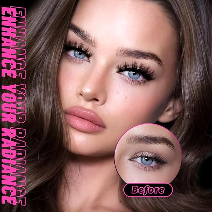 Veleasha Lashes Fluffy False Eyelashes 5D Handmade Faux Mink Lashes 10 Pairs False Lashes Kit with Lash Glue and Lash Tweezers Luxury Volume Fake Eyelashes Cat Eye Lashes Strips (801 Kit)
