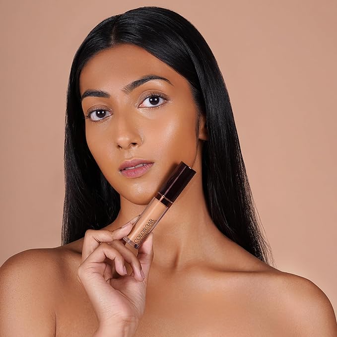 Colorbar Flawless Full Cover Concealer - Face Makeup Concealer with Liquid-to-Powder Formula - Hides Scars and Discoloration - 005 Lacy - 0.2 oz