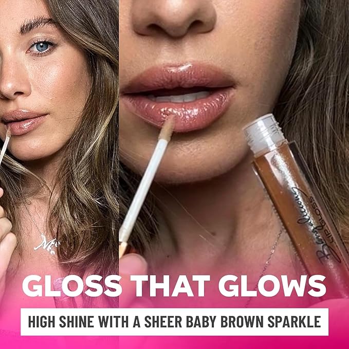 Brown Lip Gloss for Women – Hydrating, Vitamin E Infused – Smooth Application, Clean Formula – Brown Lipgloss, 1 Pack