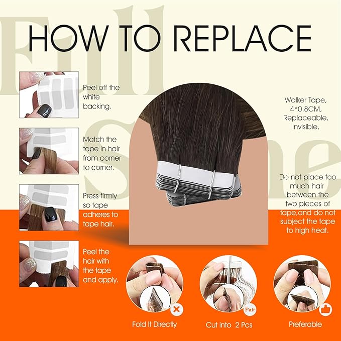 Full Shine Human Hair Tape in Extensions Color 2 Darker Brown Ombre 8 Ash Brown And 2 Invisible Tape ins Human Hair Extensions 14Inch Seamless Remy Skin Weft 50Gram Add Volume for Wedding 20Pcs