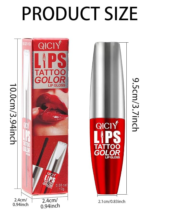 Peel Off Lip Tint Stain,Peel Off Lip Liner Stain Tattoo Nude Pink Lipgloss Long Lasting Waterproof, Non-Stick Highly Pigmented Red Matte Liquid Lipstick for Women All Skin Types Lipcolor Makeup-04