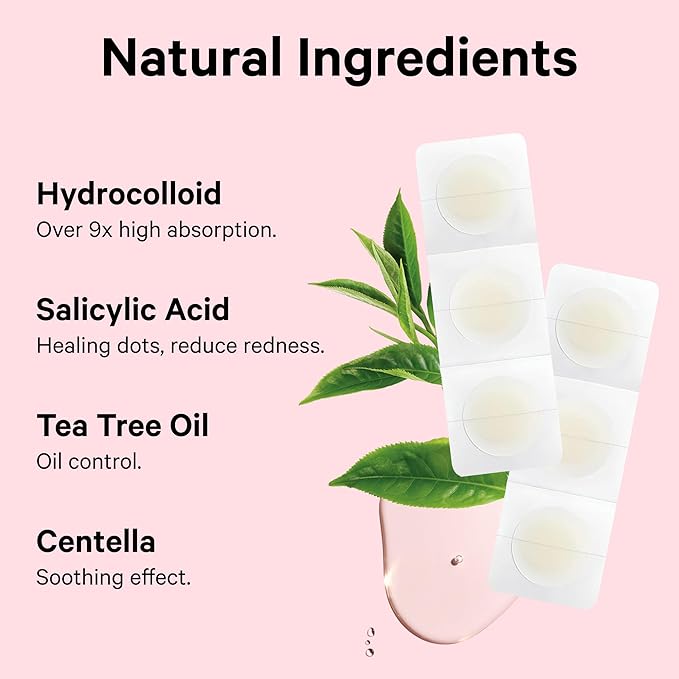 Sosky Pimple Patches for Face, FSA HSA Eligible Invisible Hydrocolloid Acne Patches, Zit Sticker for Face and Skin, Pimple Sticker for Covering Zits, Blemishes with Salicylic Acid 144 Count