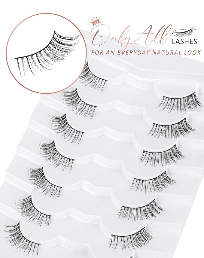 Onlyall Half Lashes Natural Half Eyelashes Wispy Corner Lashes C13