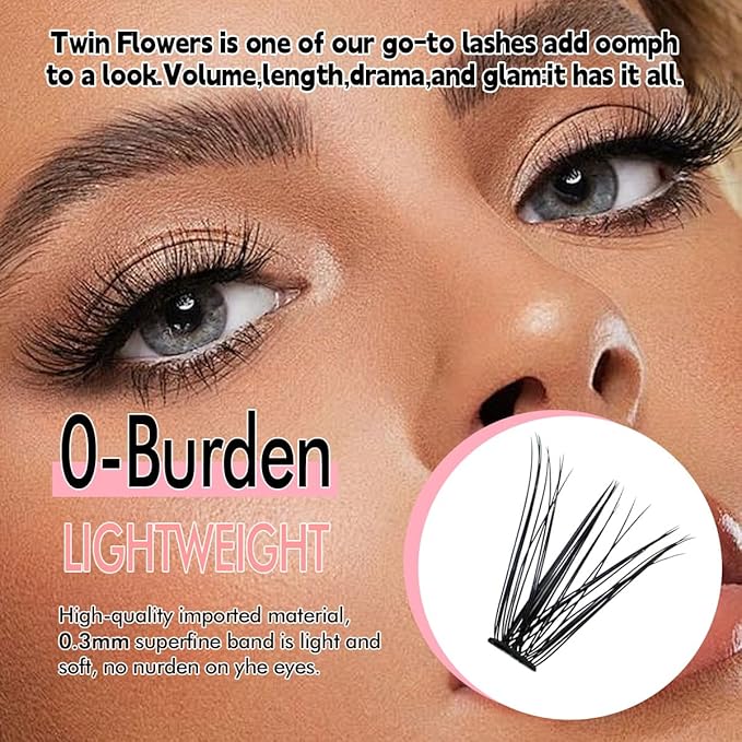 Azenlo Natural Lash Clusters Kit Wispy Eyelash Clusters 120 pcs Cluster Eyelash Extensions C Curl Individual Lashes 10-16 mm Mix Length Natural Look (40D KIT 120 Pcs)