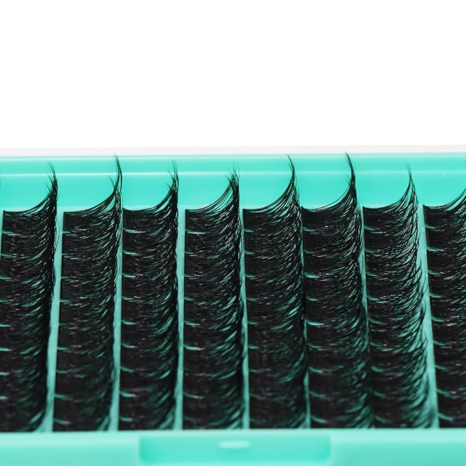 Bodermincer Lash Clusters D Curl Black/Brown/Colored Lashes 10-12-14/12-14-16/16-18-20mm Mixed Lash Clusters Kit For Beginner (Y10# 14-16-18mm Mixed)