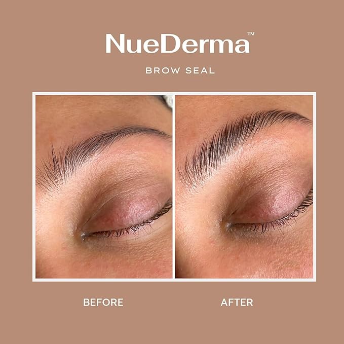 Brow Seal with Castor Oil - Clear Eyebrow Gel, Waterproof Eyebrow Makeup, Styling Wax for Feathered & Fluffy Brows - 1 OZ
